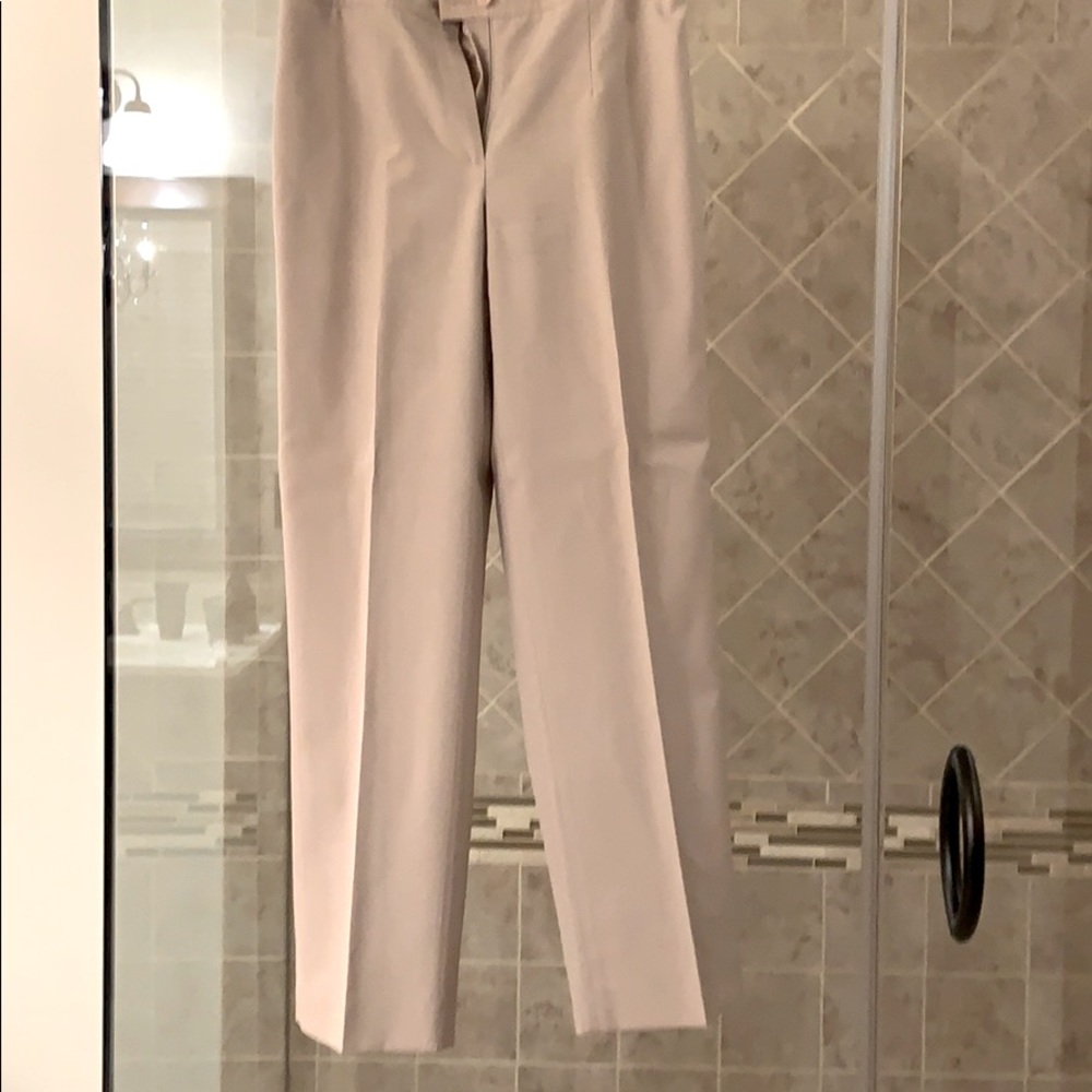 Talbots stretch cream lined pants. 2p